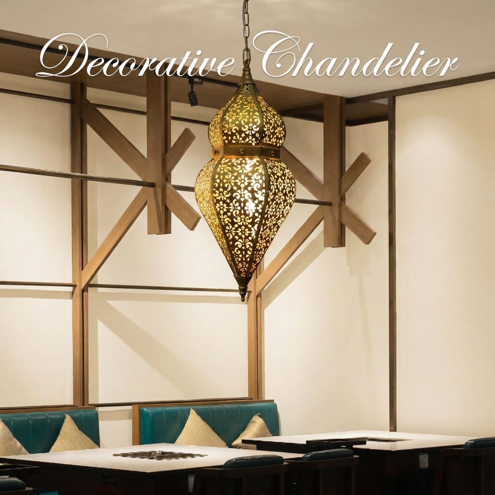 Modern Gold Wrought Iron Penda - Restaurant Lighting Decoration reseña y precio