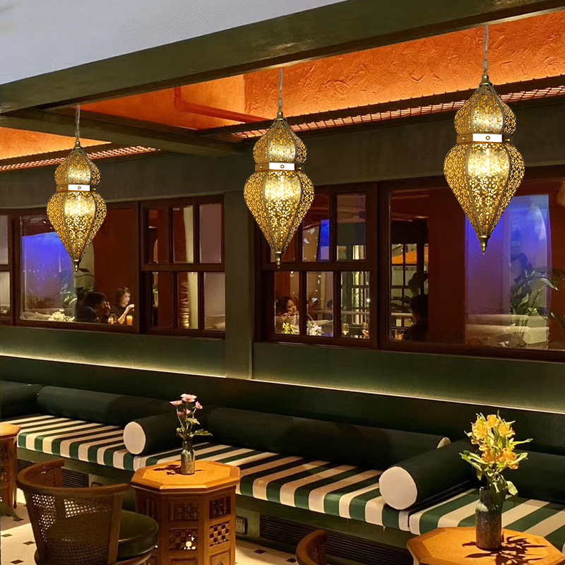 Modern Gold Wrought Iron Penda - Restaurant Lighting Decoration reseña y precio