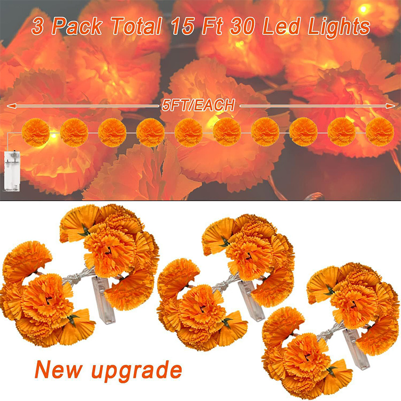 Mexican Marigold Artificial Fl - Lighting Decoration For Diwali reseña y precio