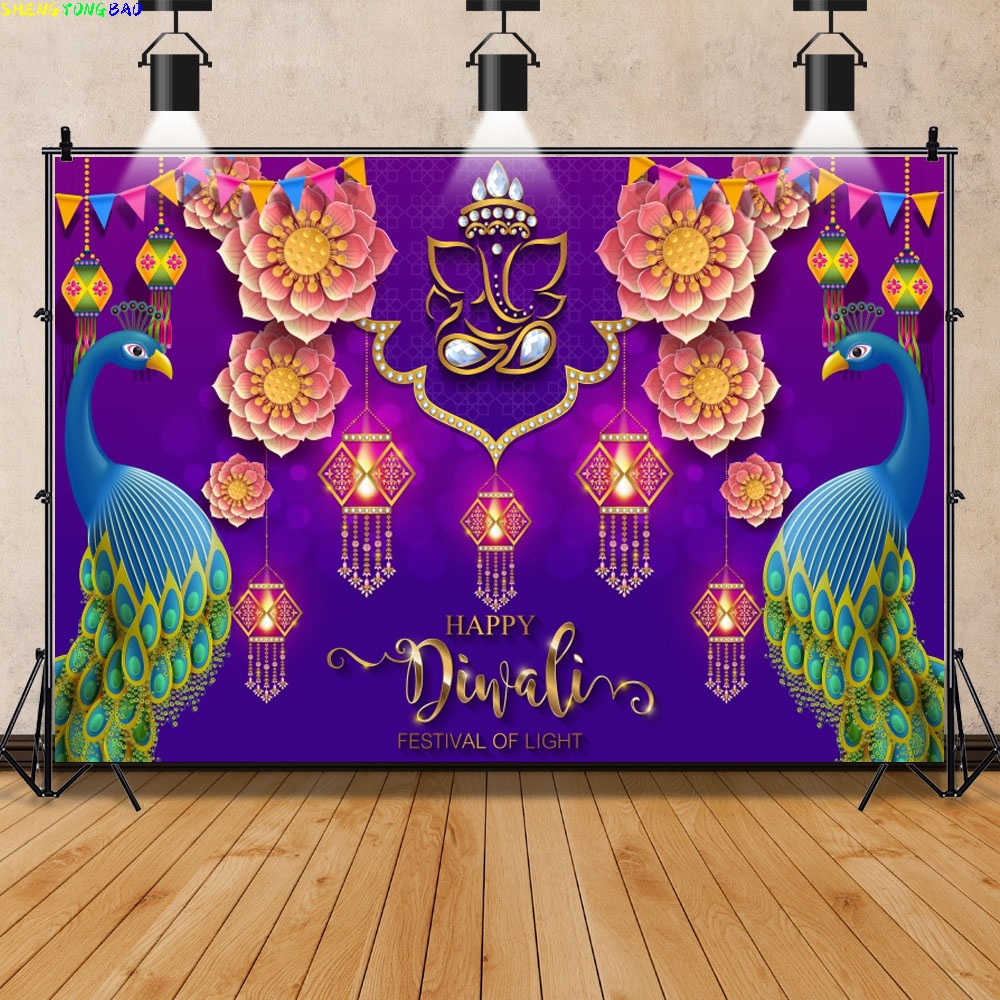 Happy Diwali Backdrop India Fe - Lighting Decoration For Diwali reseña y precio