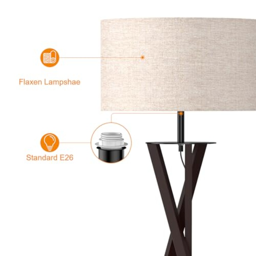 Tripod Floor Lamp, Mid Century - Floor Lamp Tripod reseña y precio