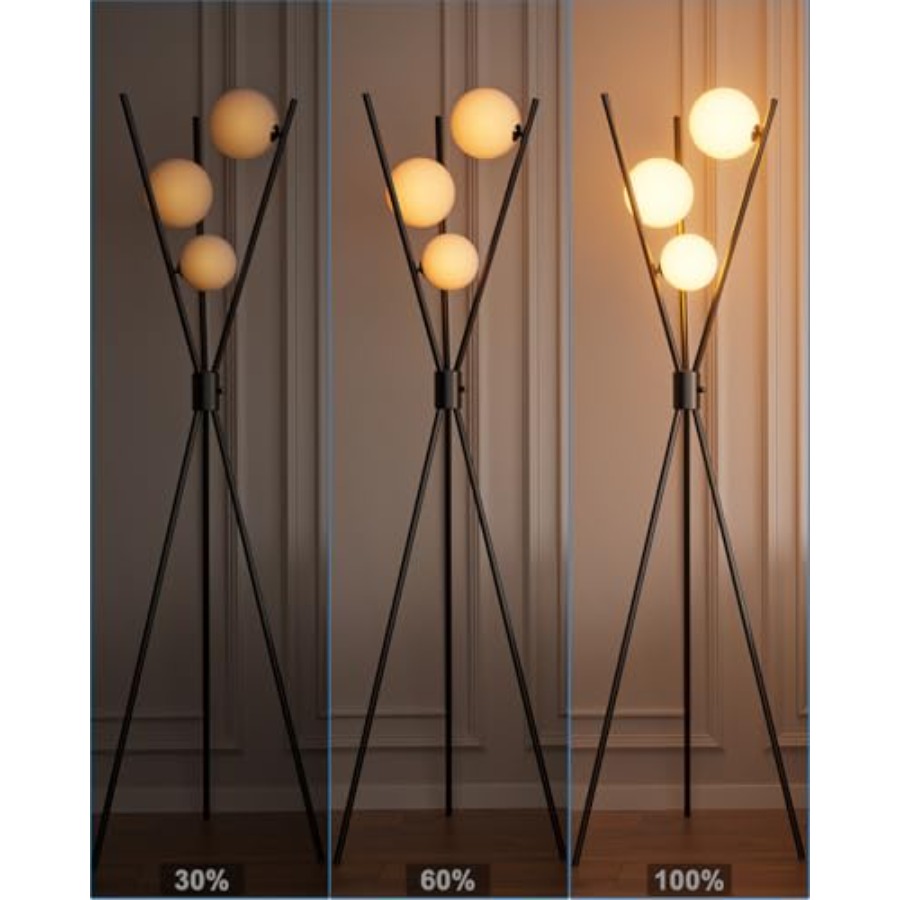 Dimmable Tripod Floor Lamp, Mi - Floor Lamp Tripod reseña y precio