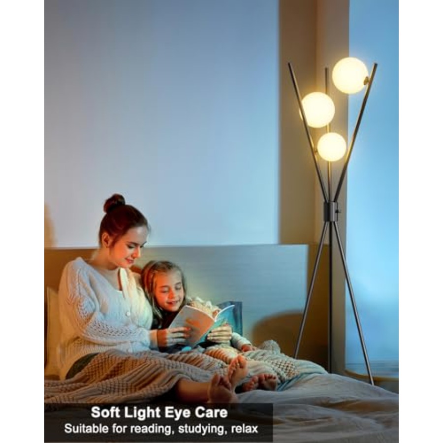 Dimmable Tripod Floor Lamp, Mi - Floor Lamp Tripod reseña y precio