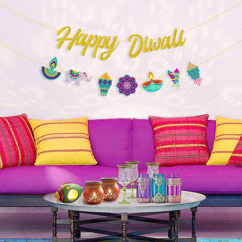 Diwali Party Decorations Happy - Lighting Decoration For Diwali reseña y precio