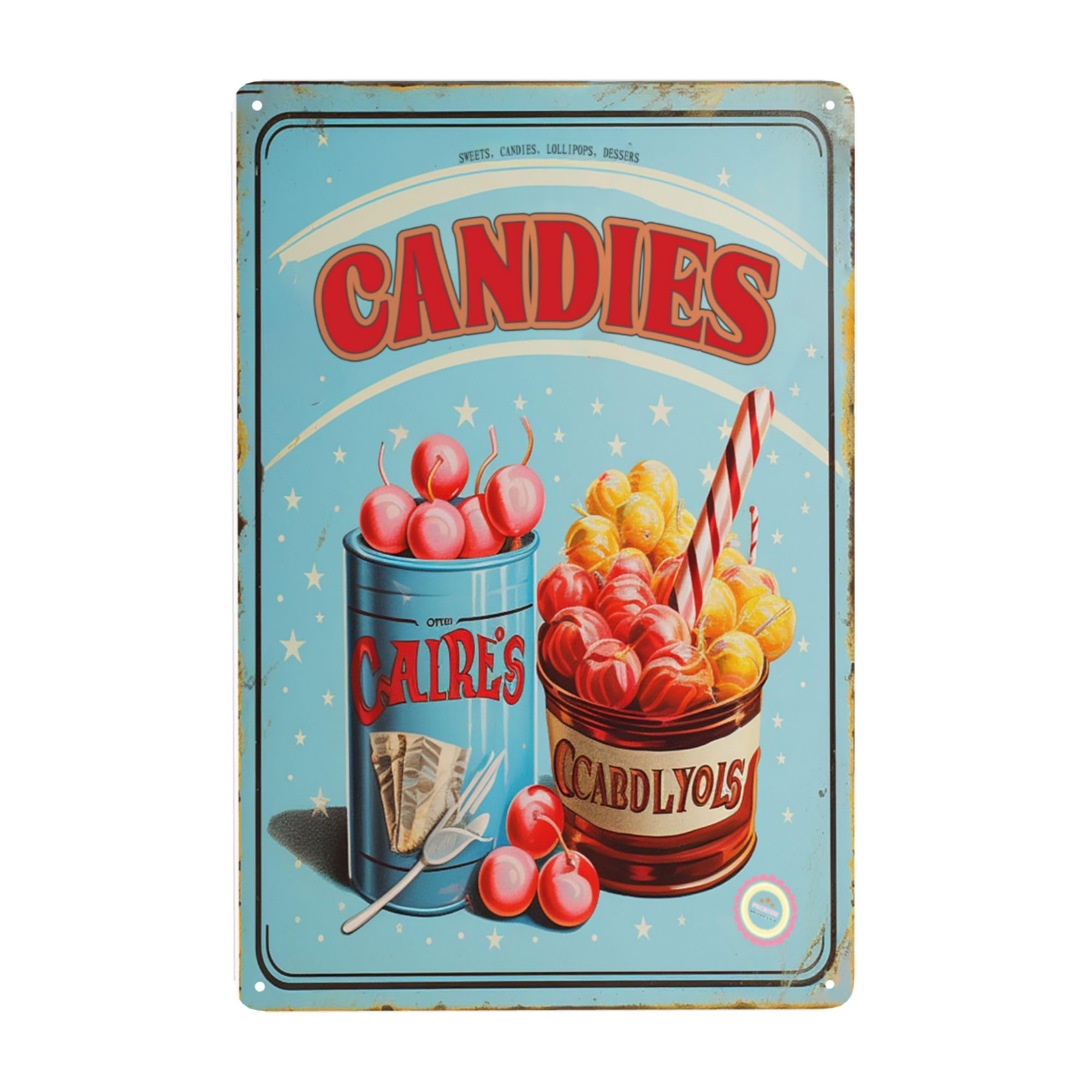 Decor ;; Candies Tin Signs,Lig - Restaurant Lighting Decoration reseña y precio