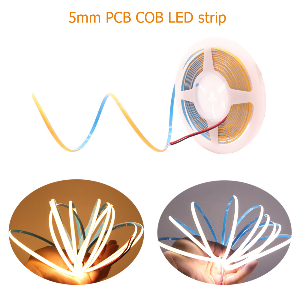 5mm  COB LED Strip 384LEDs/m S - Lighting Decor And More reseña y precio