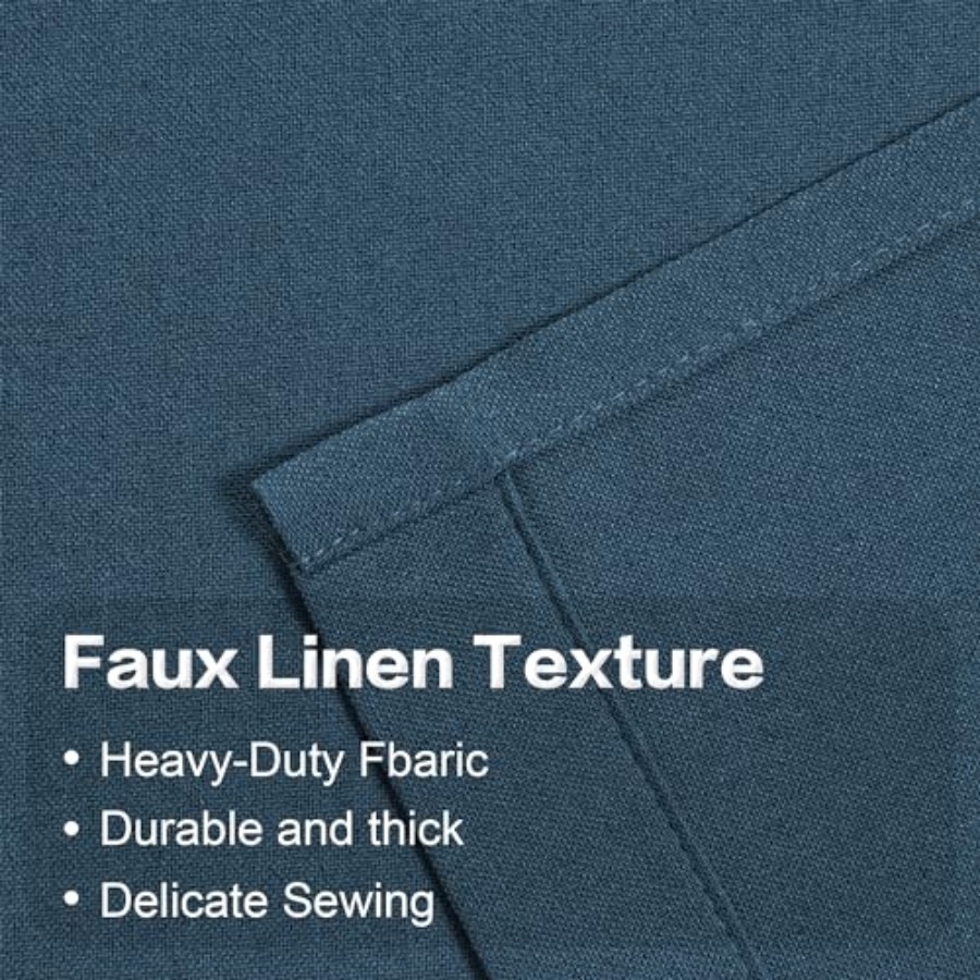 100% out Linen Curtains, 84 In - Vintage Lighting Decor reseña y precio