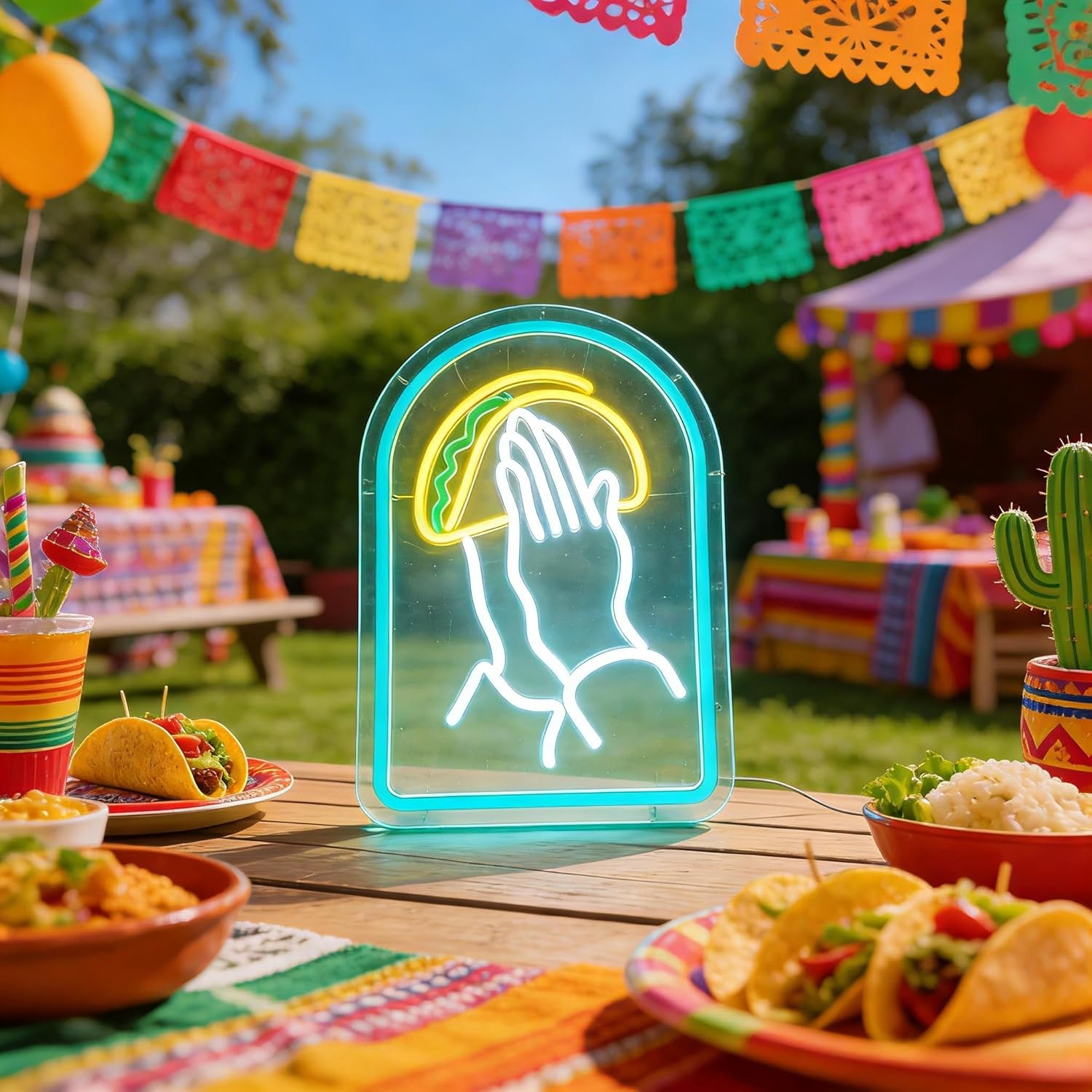 Taco LED Neon Sign LED Wall Li - Outdoor Lighting Decor Ideas reseña y precio