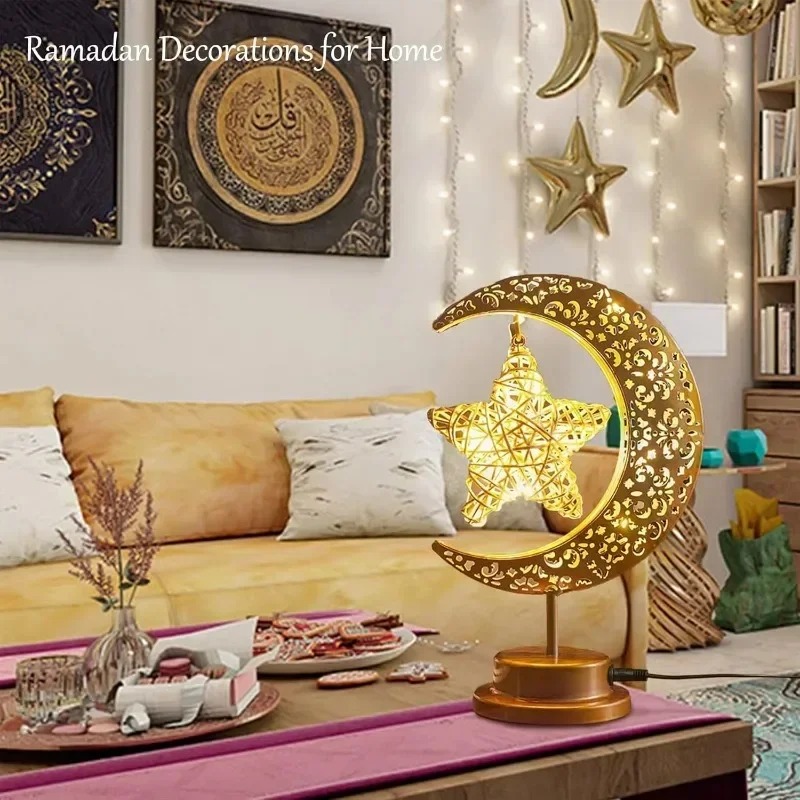 Ramadan LED Night Light Rotati - Led Moon Lamp reseña y precio