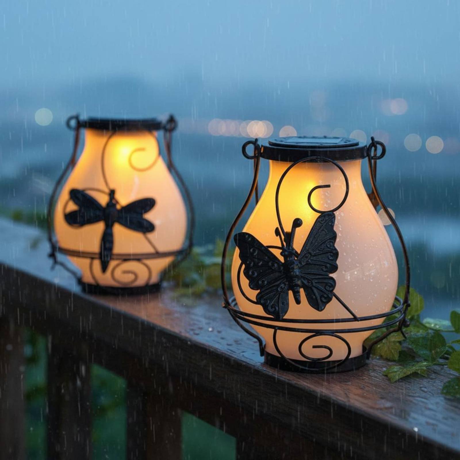 Solar Butterfly Lantern Waterp - Garden Lighting Decor reseña y precio