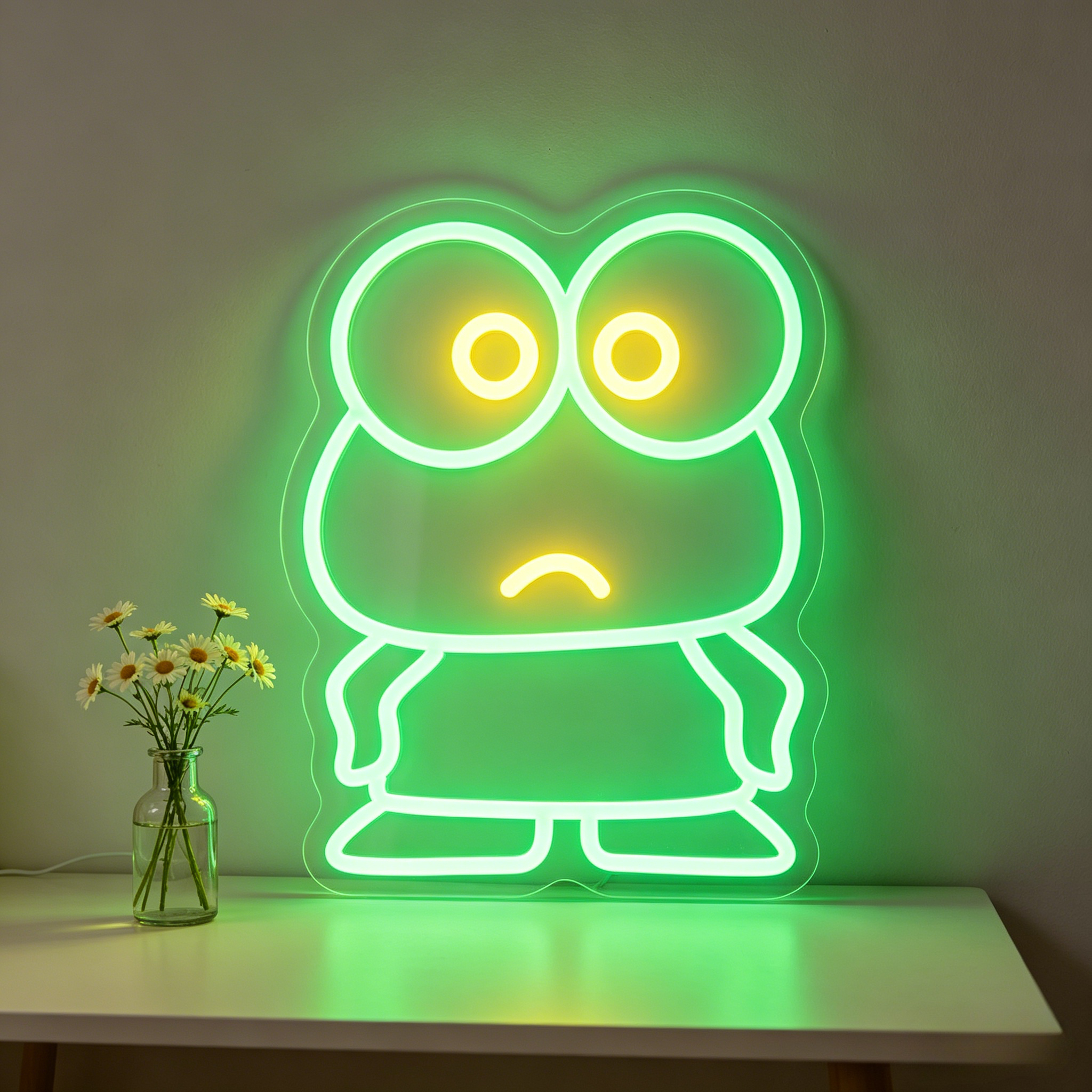 Cute Keroppi Neon Sign for Hom - Restaurant Lighting Decoration reseña y precio