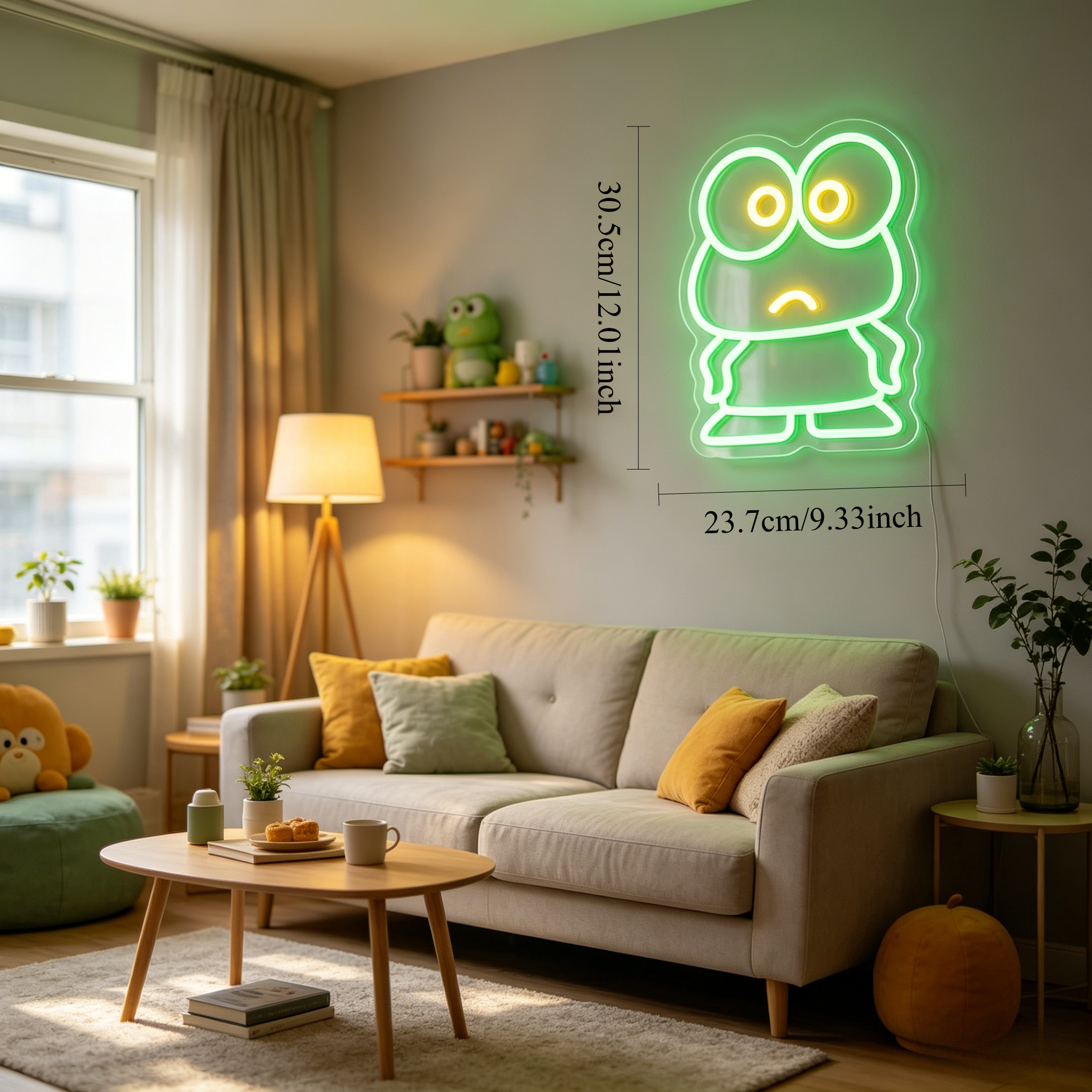 Cute Keroppi Neon Sign for Hom - Restaurant Lighting Decoration reseña y precio