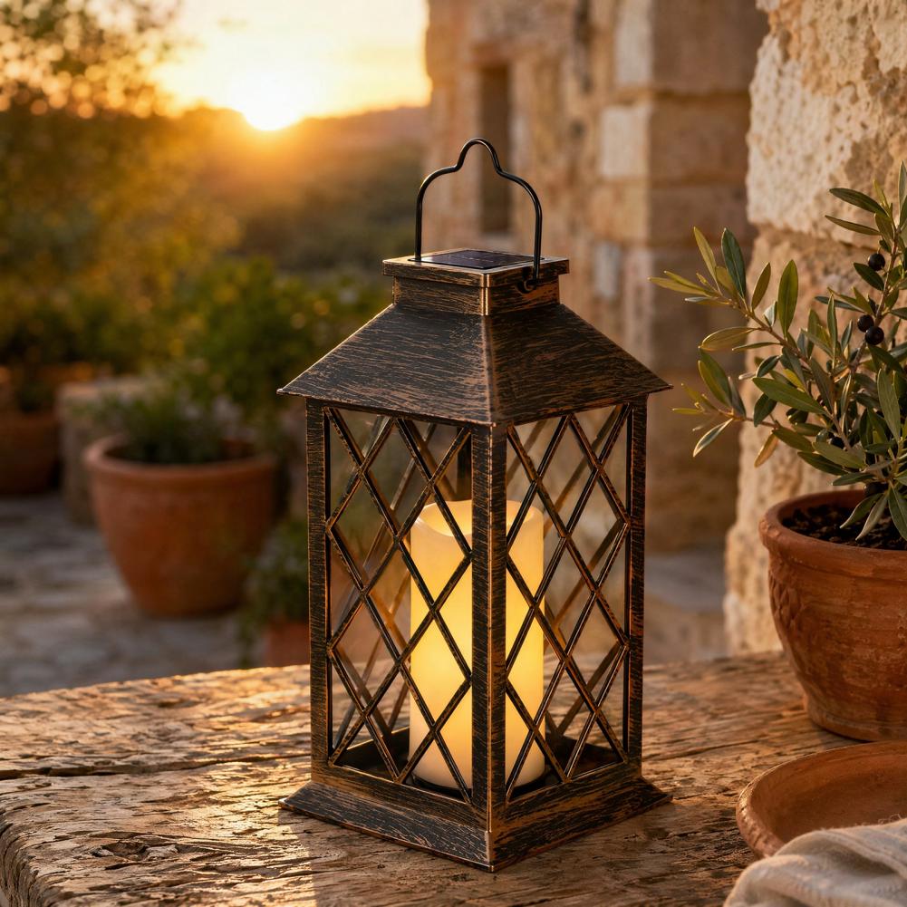Retro Solar Lantern, Outdoor S - Garden Lighting Decor reseña y precio