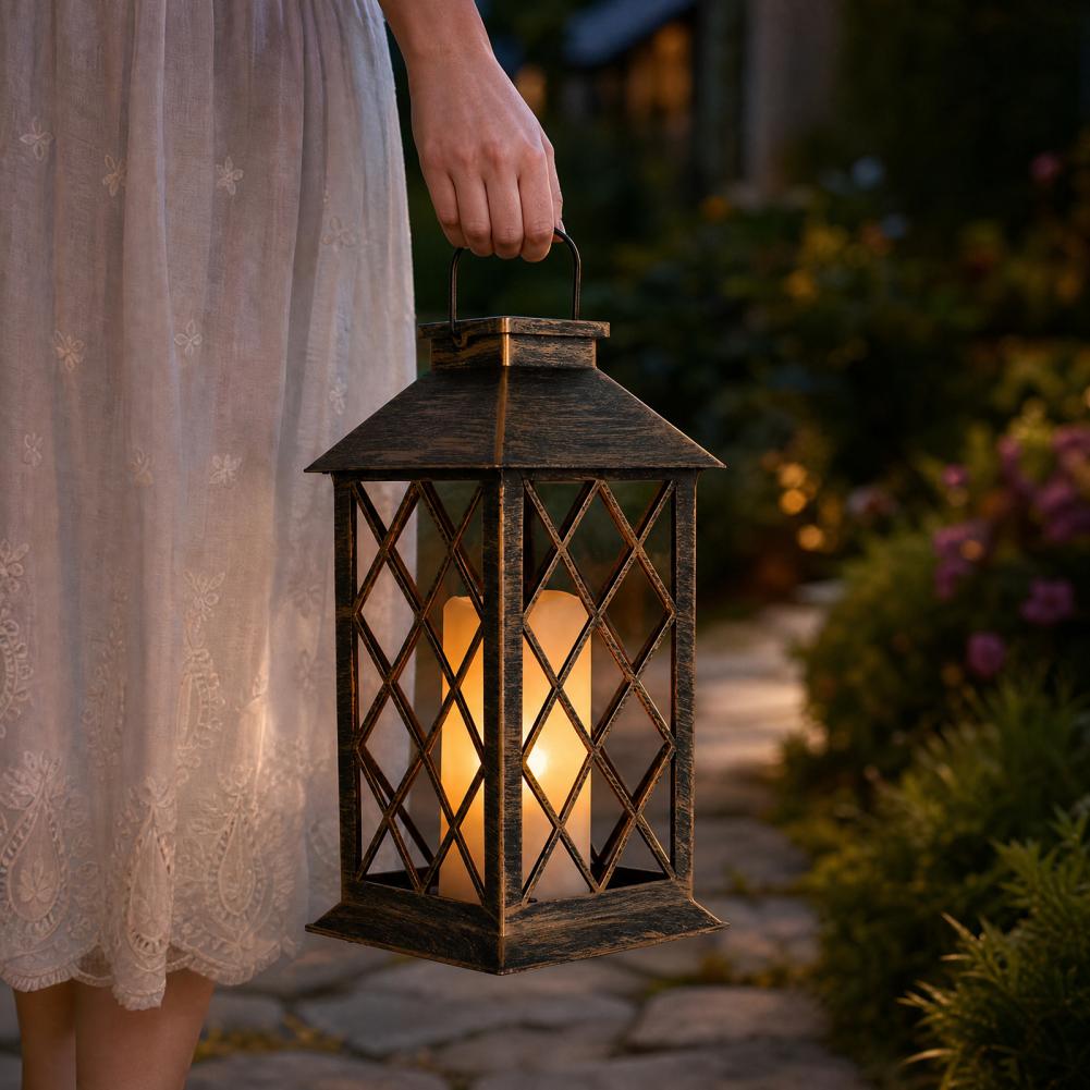 Retro Solar Lantern, Outdoor S - Garden Lighting Decor reseña y precio
