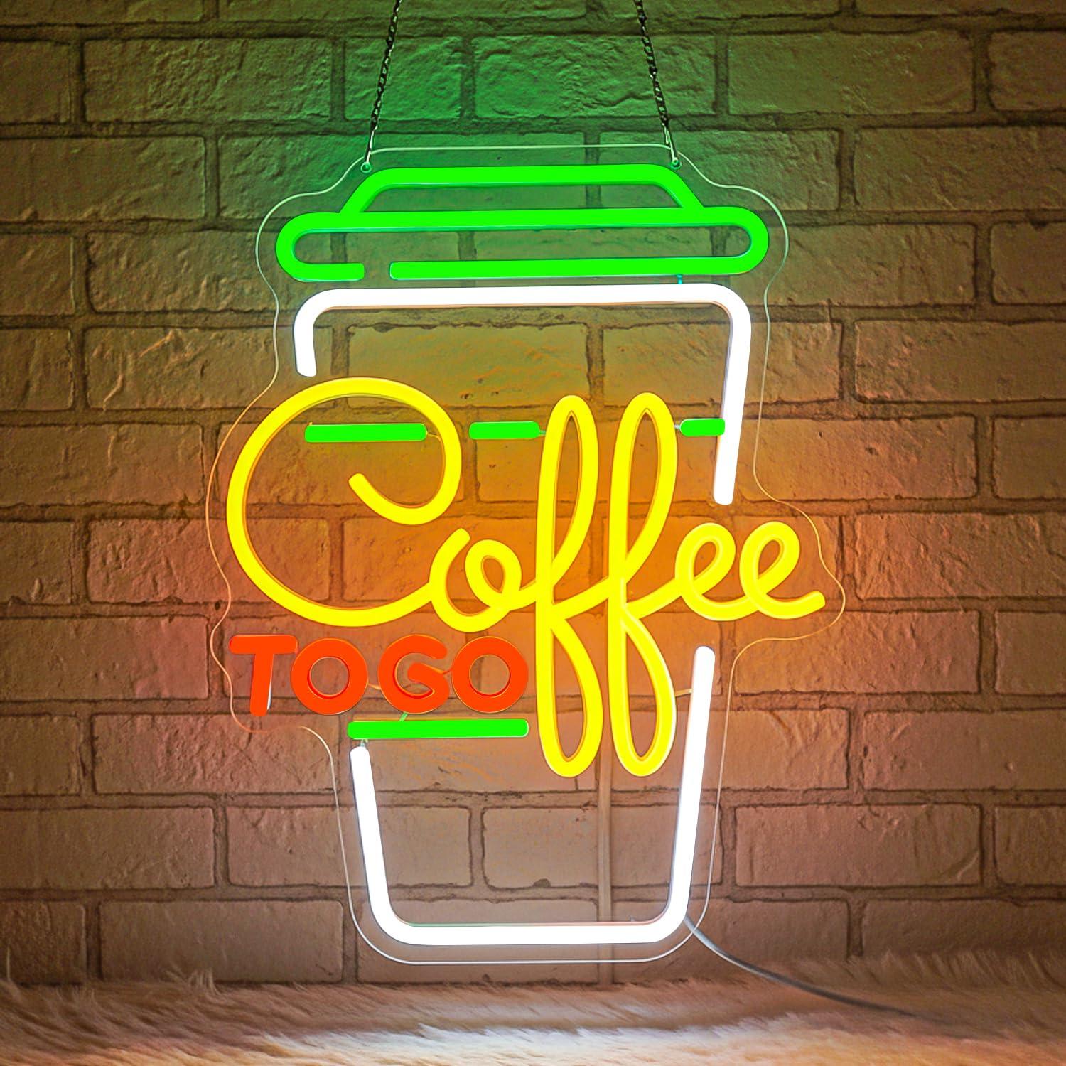 Coffee Neon Sign USB Dimmable  - Restaurant Lighting Decoration reseña y precio