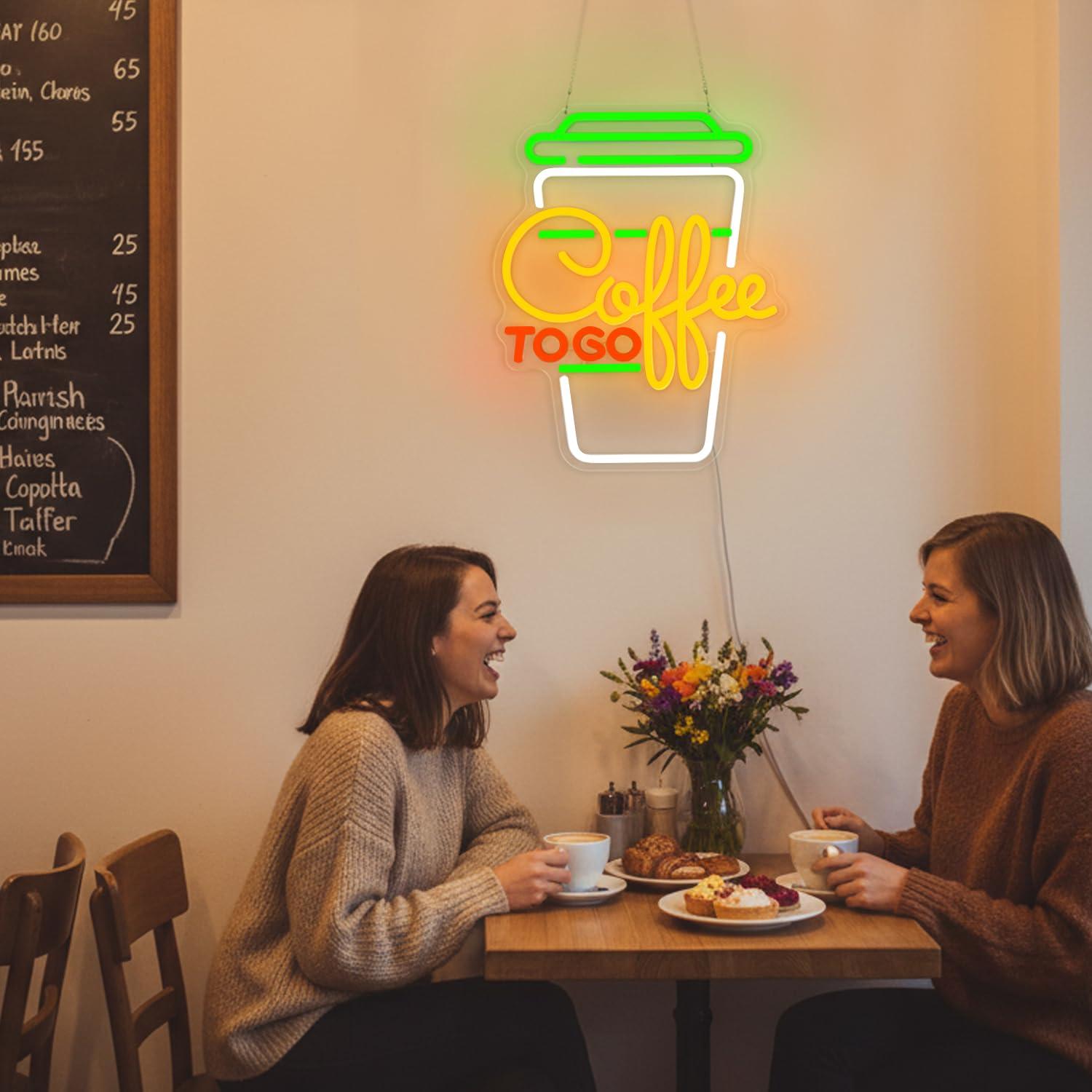 Coffee Neon Sign USB Dimmable  - Restaurant Lighting Decoration reseña y precio