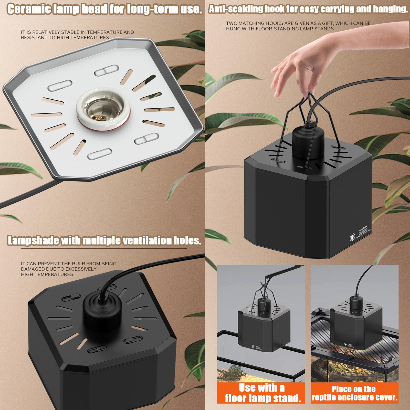 Heat Lamp Cover For Reptiles T - Gecko Lighting & Decor reseña y precio