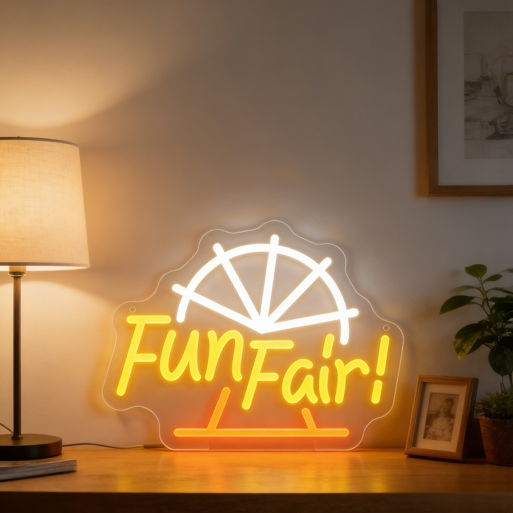Fun Fair LED Neon Light for Wa - Outdoor Lighting Decor Ideas reseña y precio