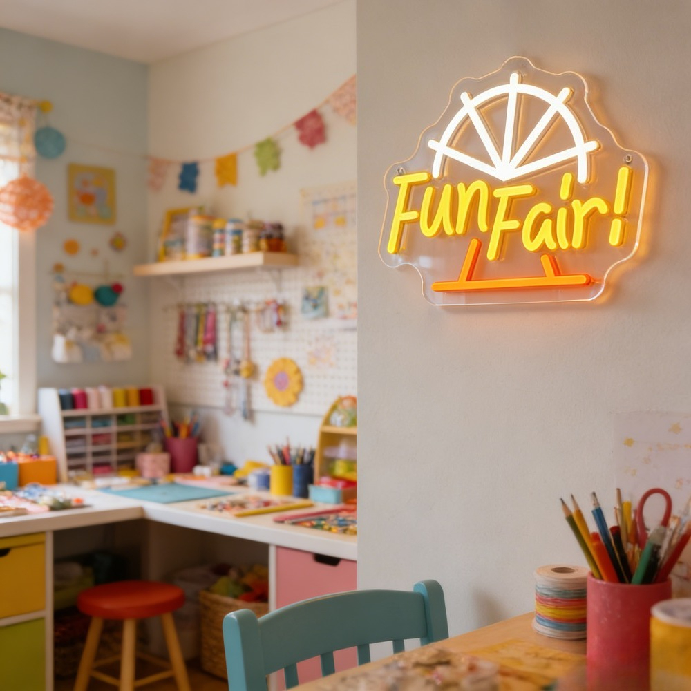 Fun Fair LED Neon Light for Wa - Outdoor Lighting Decor Ideas reseña y precio