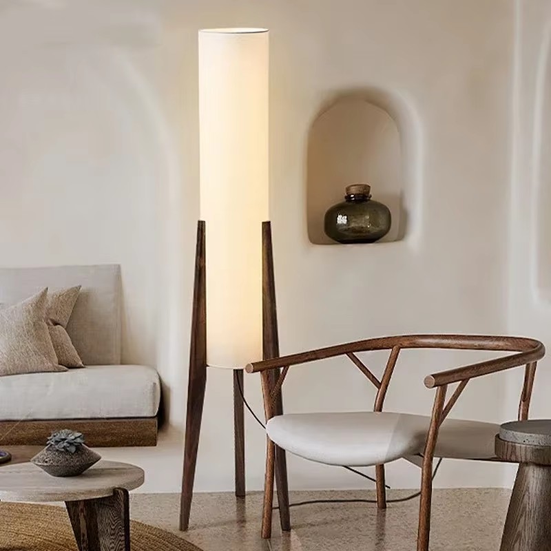 Japanese wooden floor lamp Wab - Floor Lamp Tripod reseña y precio