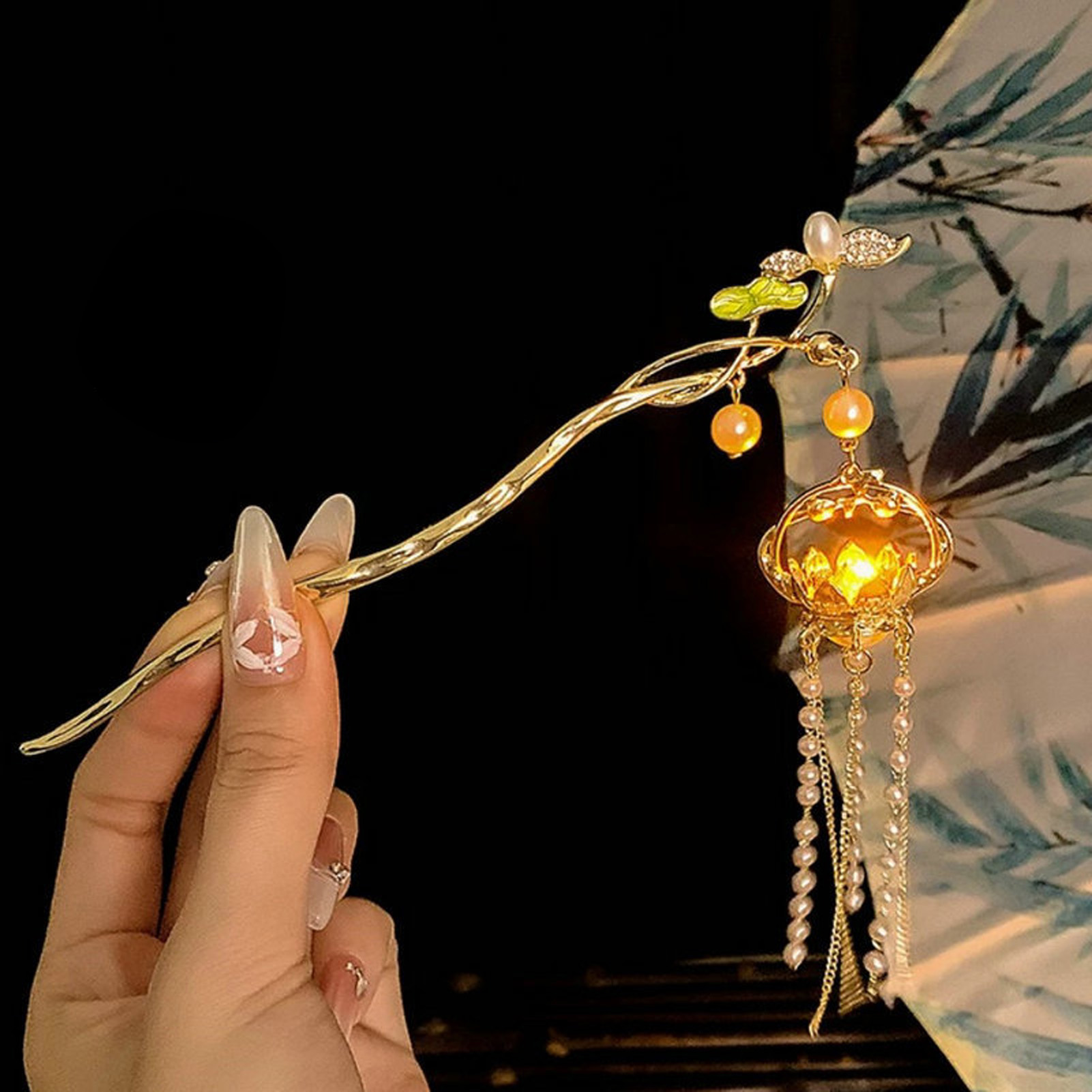 Luminous Flower Hairpin For Wo - Vintage Lighting Decor reseña y precio
