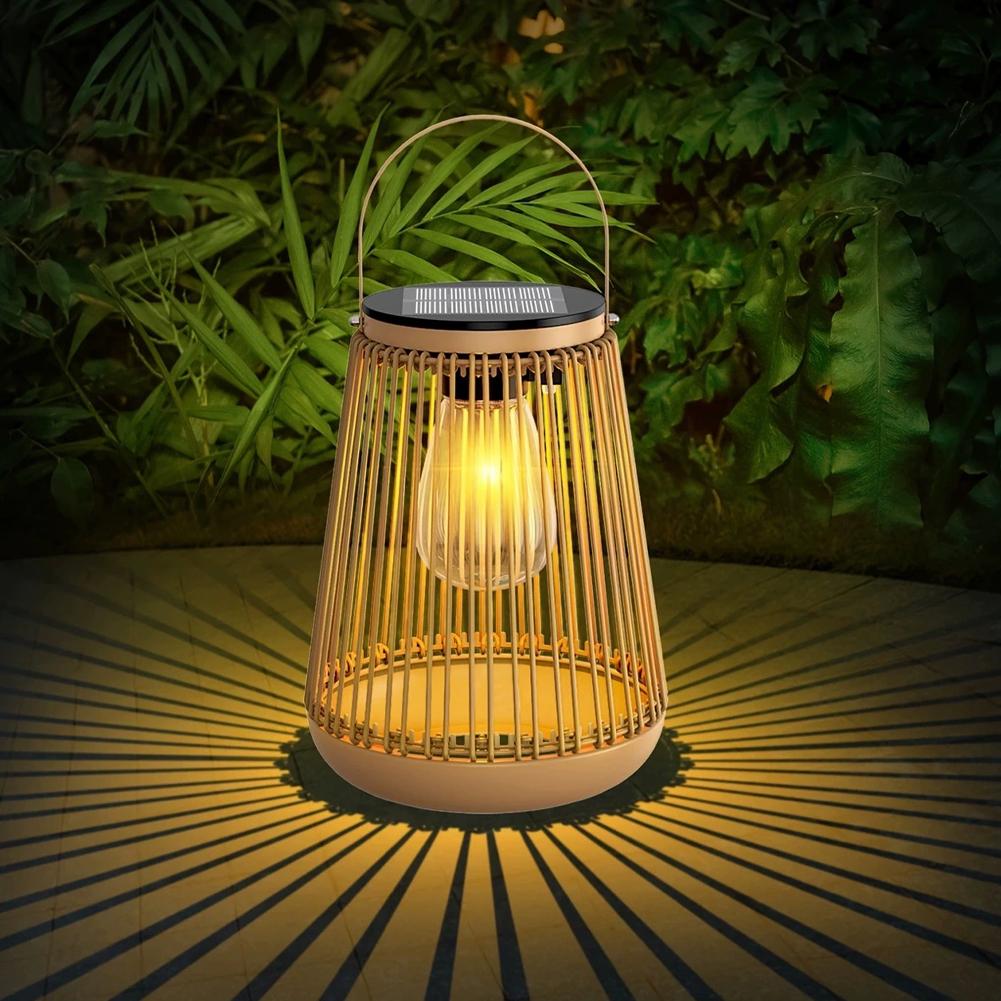IP65 Waterproof Solar Rattan L - Garden Lighting Decor reseña y precio