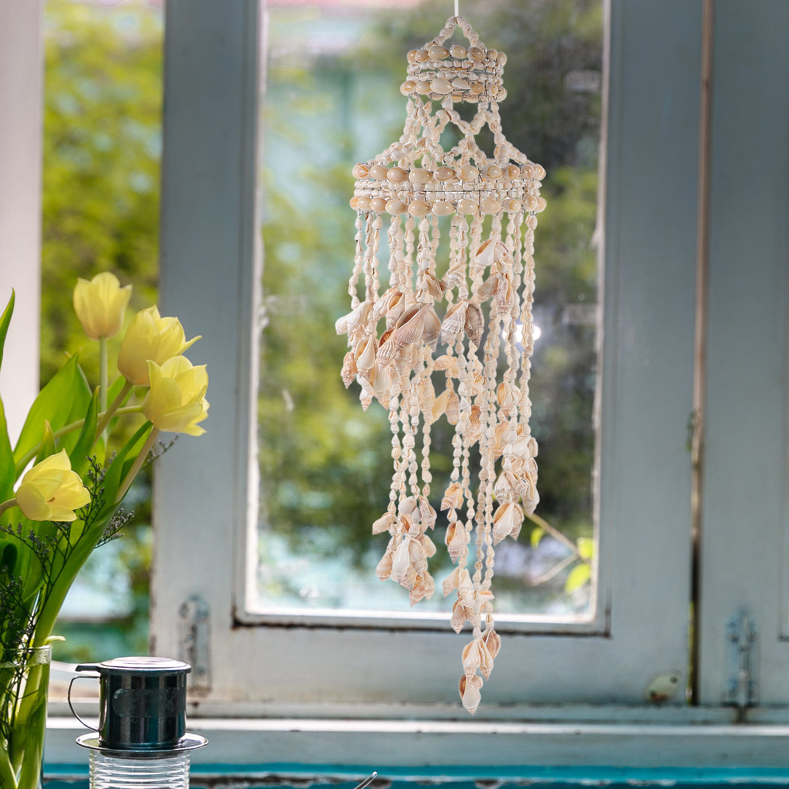 1Pcs Premium Shell Wind Chime  - Elements Lighting Decor reseña y precio