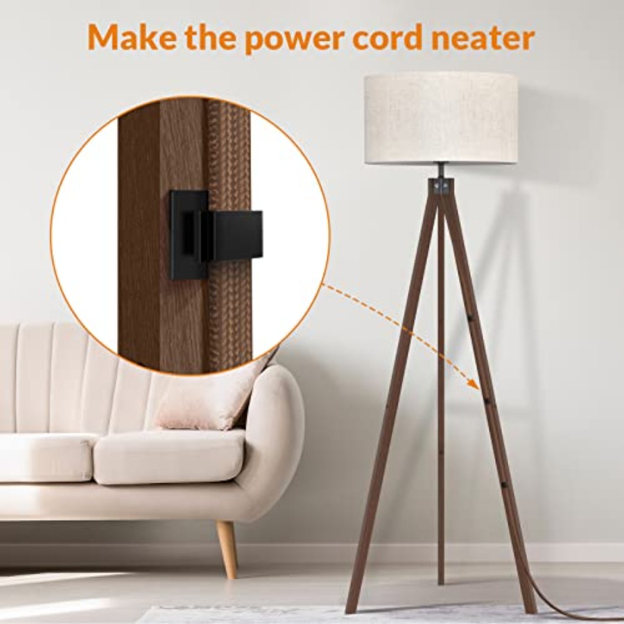 Wood Tripod Floor Lamp, Mid Ce - Floor Lamp Tripod reseña y precio