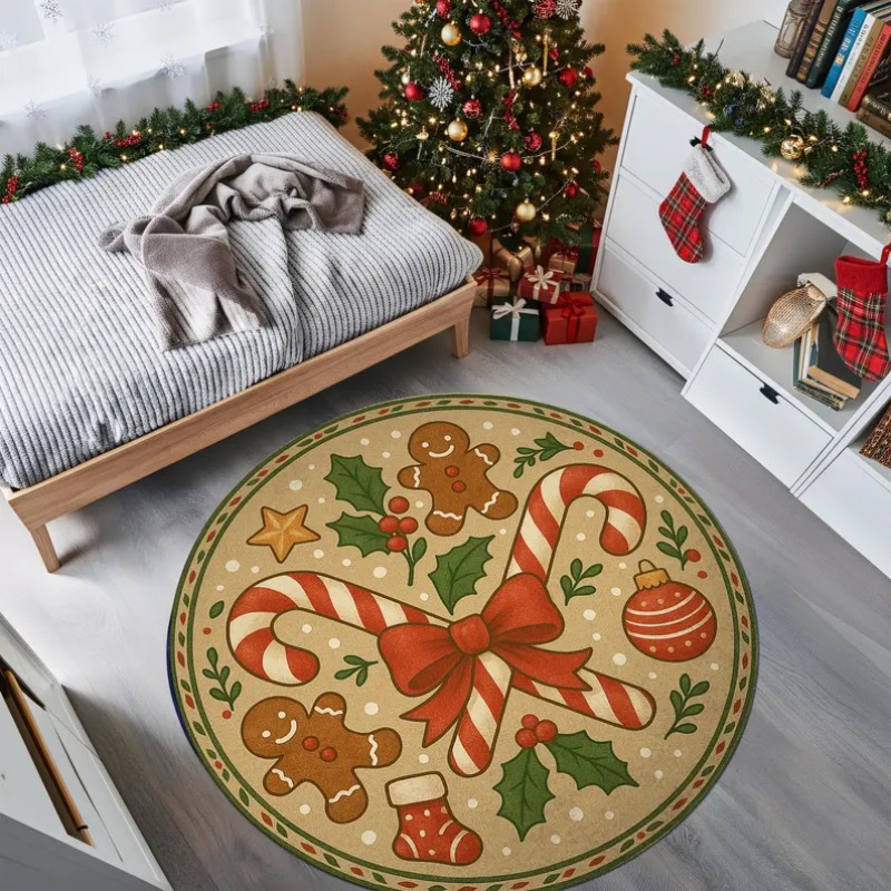 3D Christmas Village Rug Winte - Outdoor Lighting Decor Ideas reseña y precio