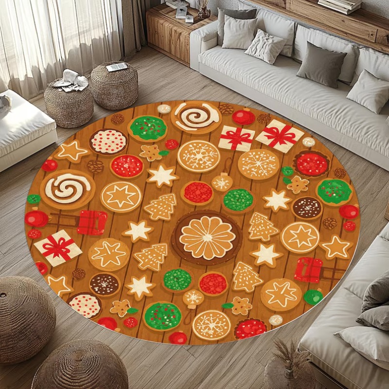 3D Christmas Village Rug Winte - Outdoor Lighting Decor Ideas reseña y precio
