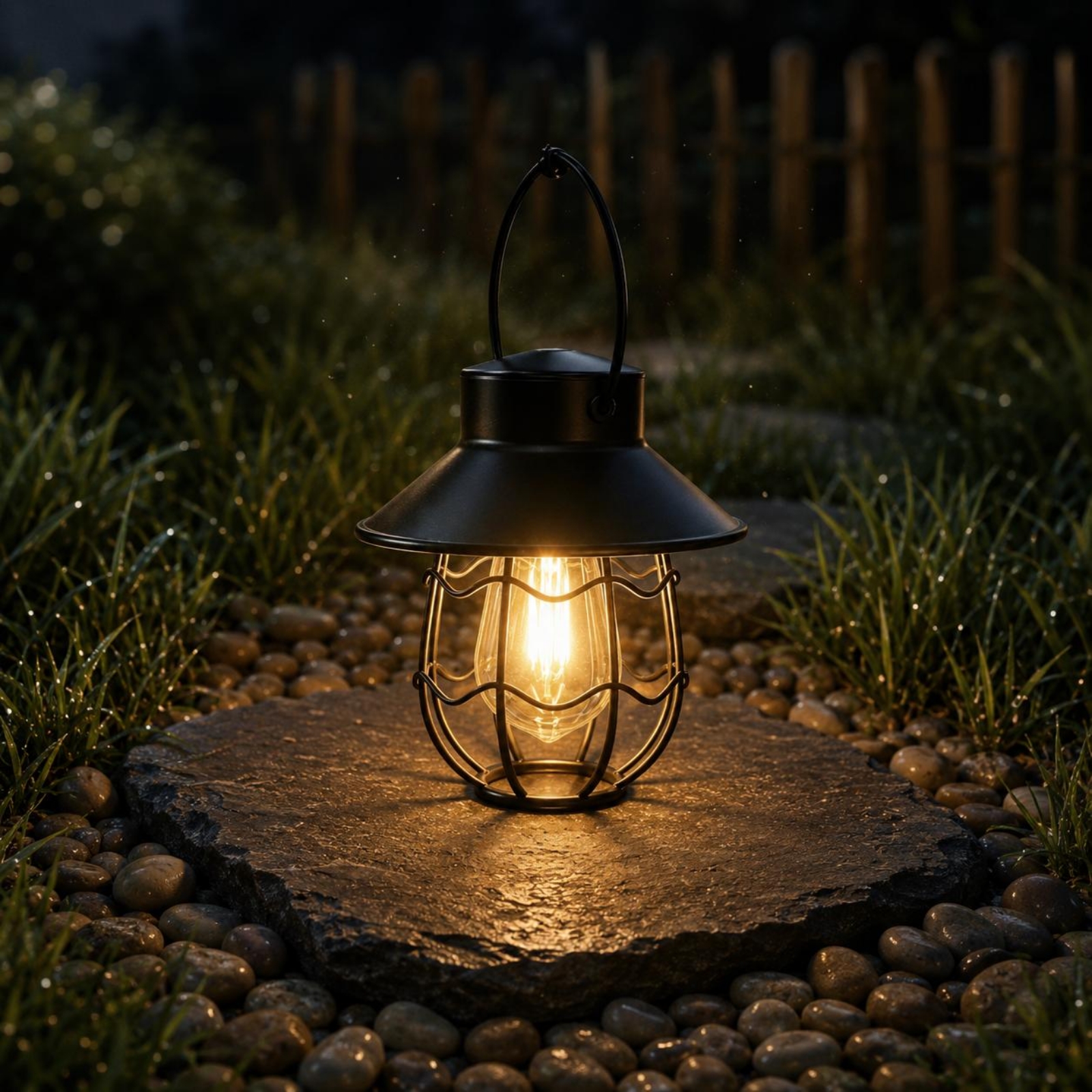 Wavy Frame Lantern Energy Savi - Garden Lighting Decor reseña y precio