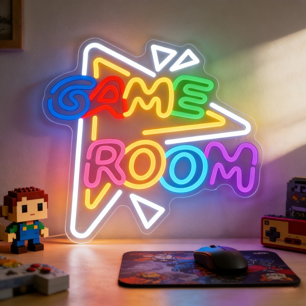 GAME ROOM LED Neon Sign Dimmab - Outdoor Lighting Decor Ideas reseña y precio
