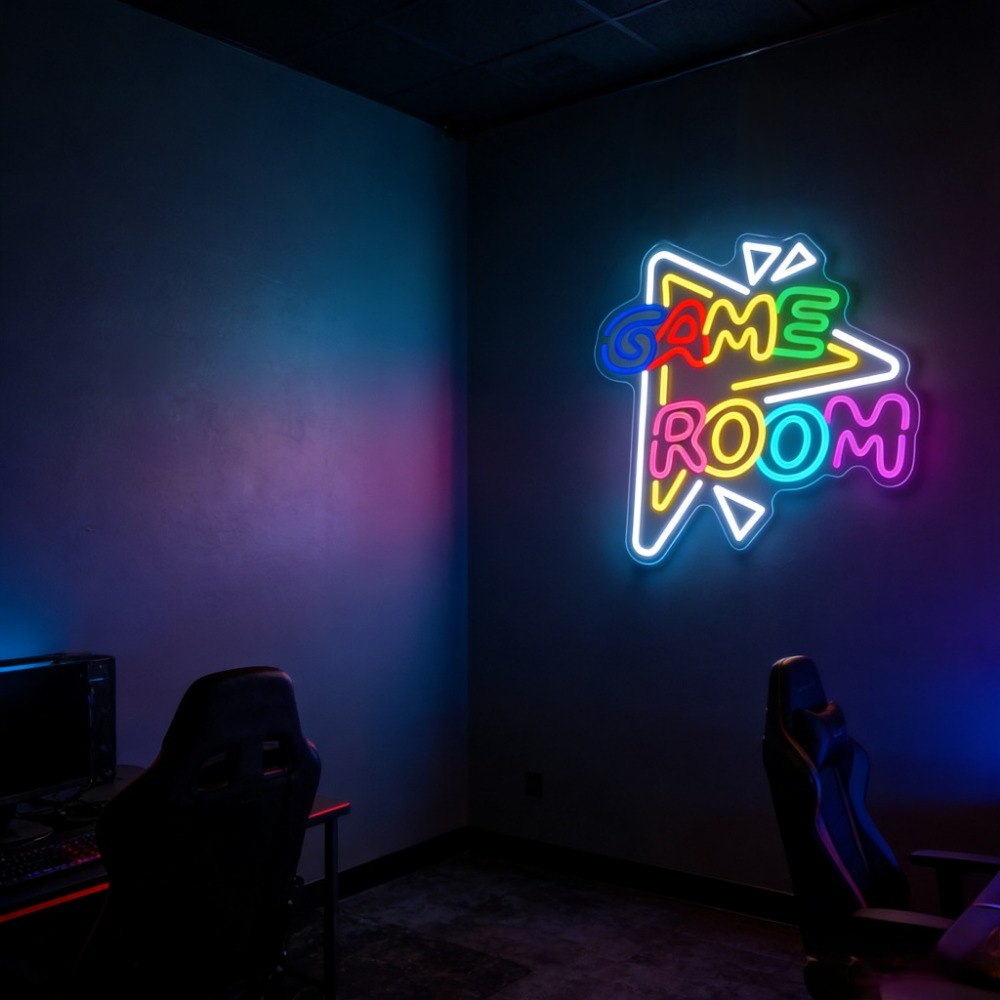 GAME ROOM LED Neon Sign Dimmab - Outdoor Lighting Decor Ideas reseña y precio