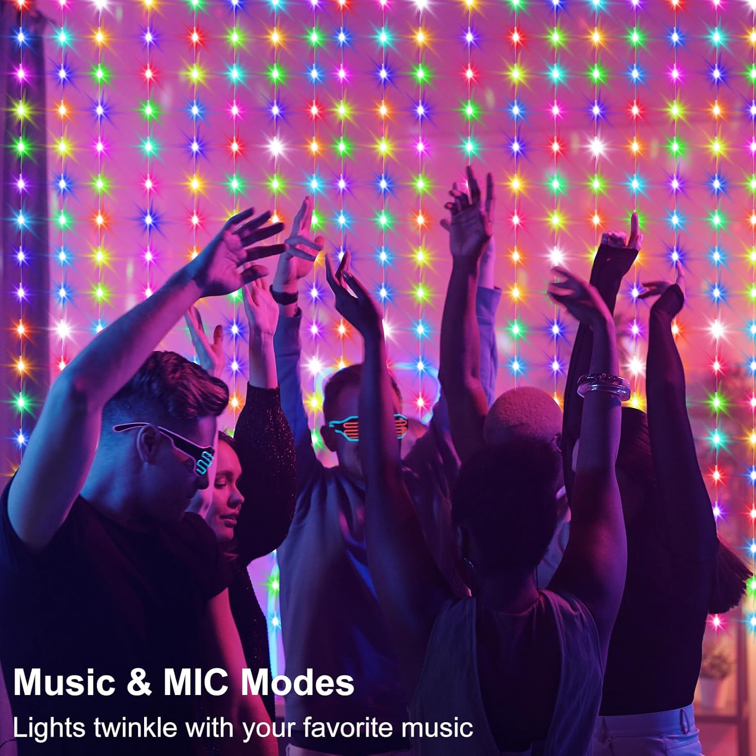 Smart Curtain Lights RGB 5050  - Garden Lighting Decor reseña y precio