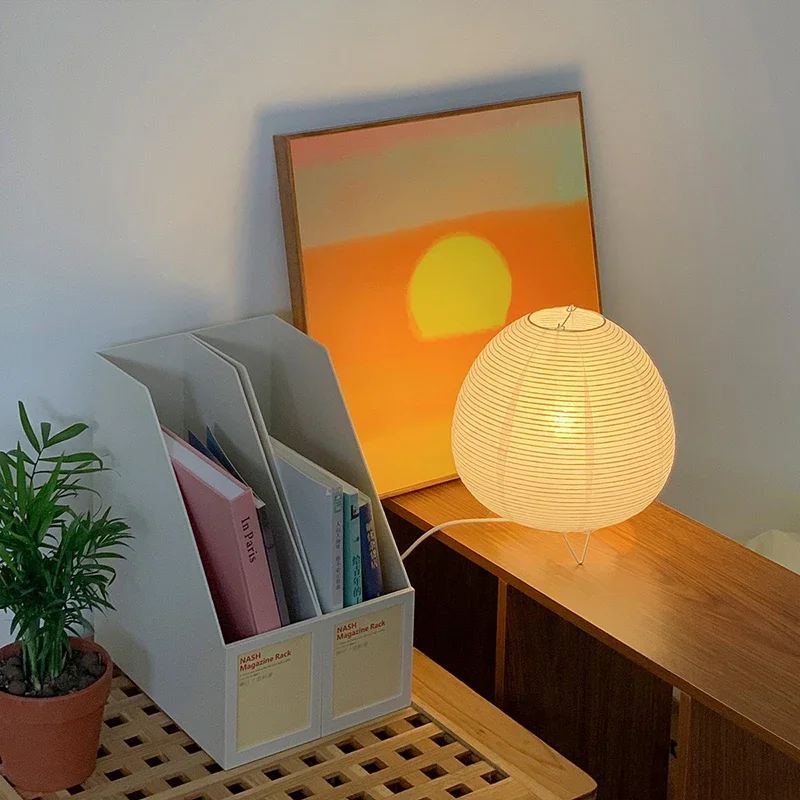 Japanese Rice Paper Lantern Le - Floor Lamp Tripod reseña y precio