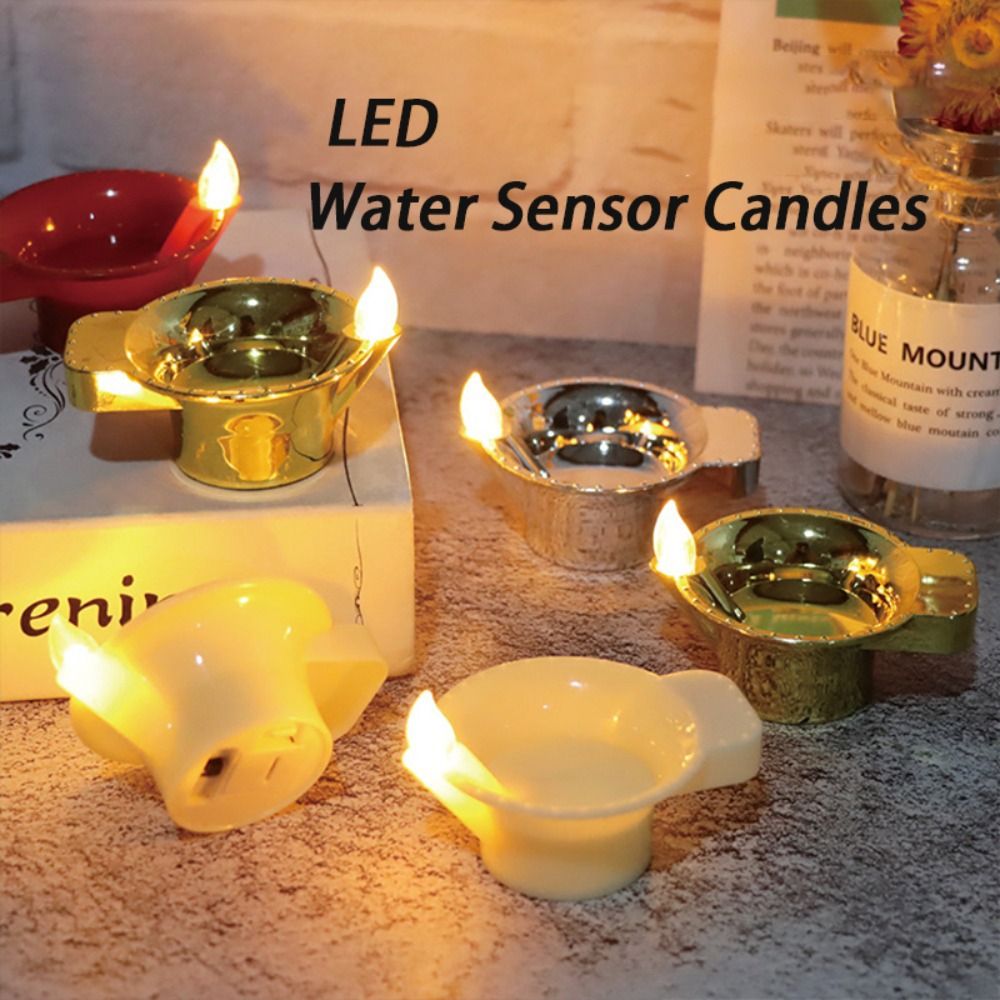 12Pcs Diwali Diya LED Light Fl - Lighting Decoration For Diwali reseña y precio