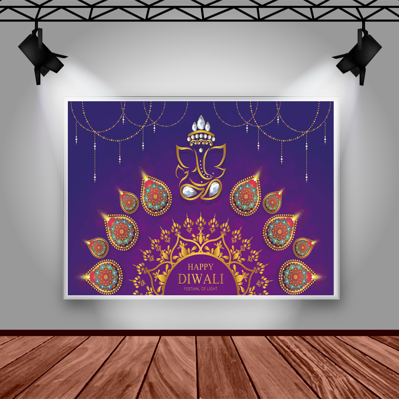 Mocsicka Happy Diwali Backdrop - Lighting Decoration For Diwali reseña y precio