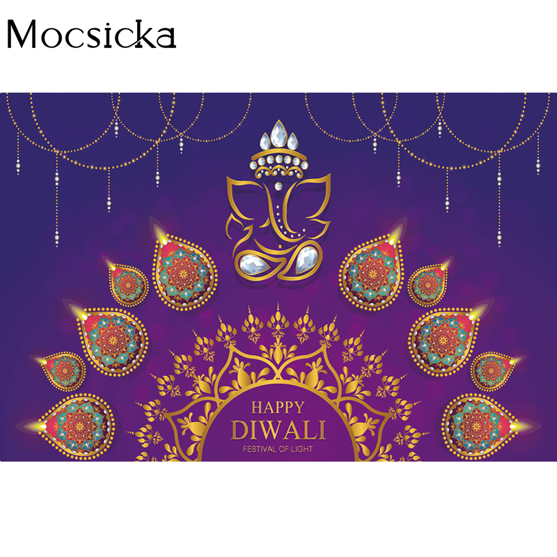 Mocsicka Happy Diwali Backdrop - Lighting Decoration For Diwali reseña y precio