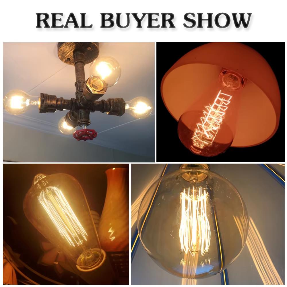 Retro Edison Light Bulb E27 40 - Vintage Lighting Decor reseña y precio