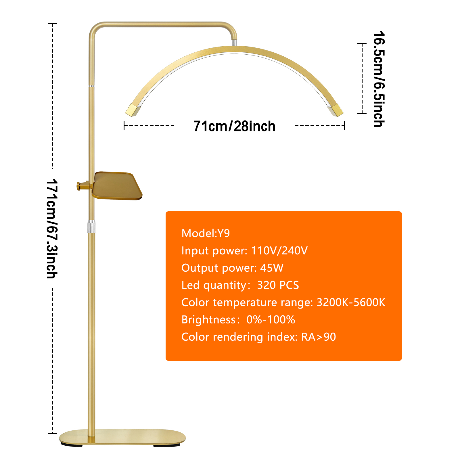 Fosoto Golden Photography Lamp - Led Moon Lamp reseña y precio