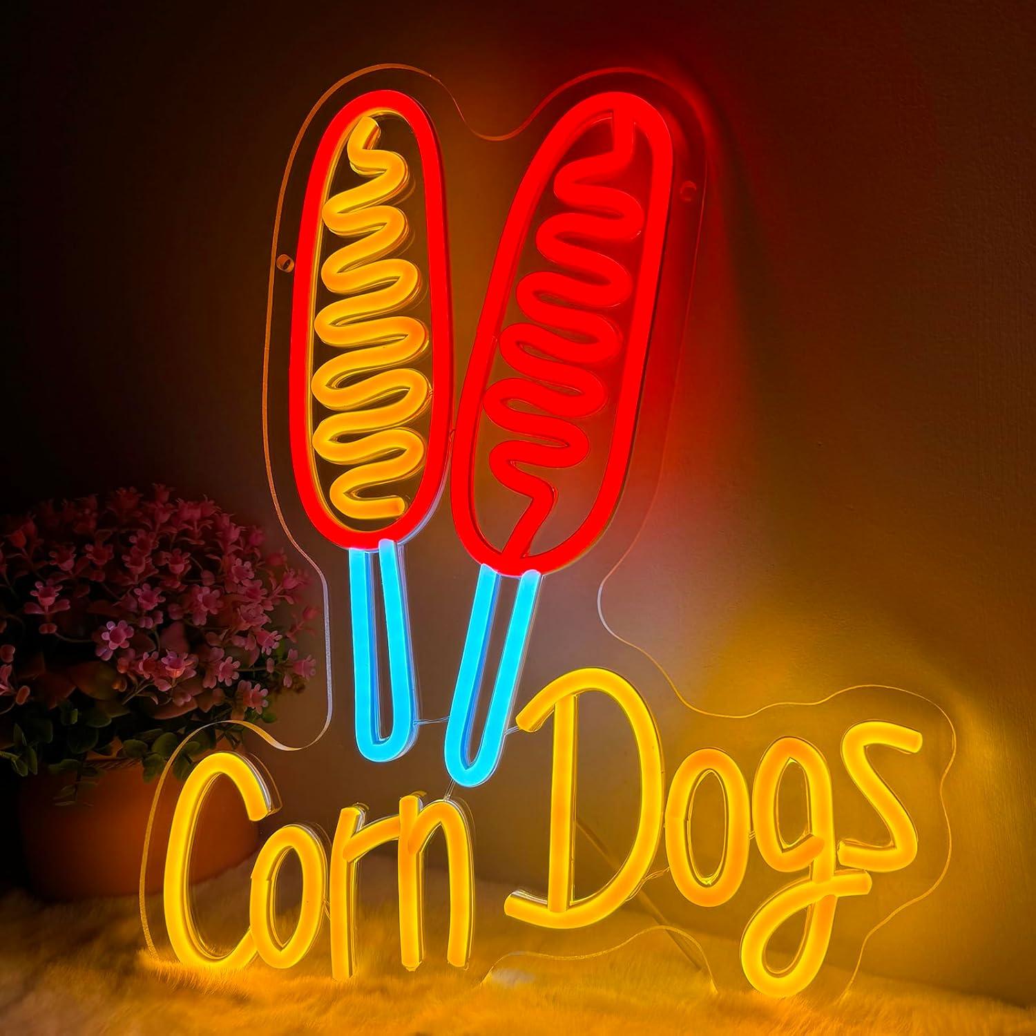 Corn Dog Neon Sign Snack USB D - Restaurant Lighting Decoration reseña y precio