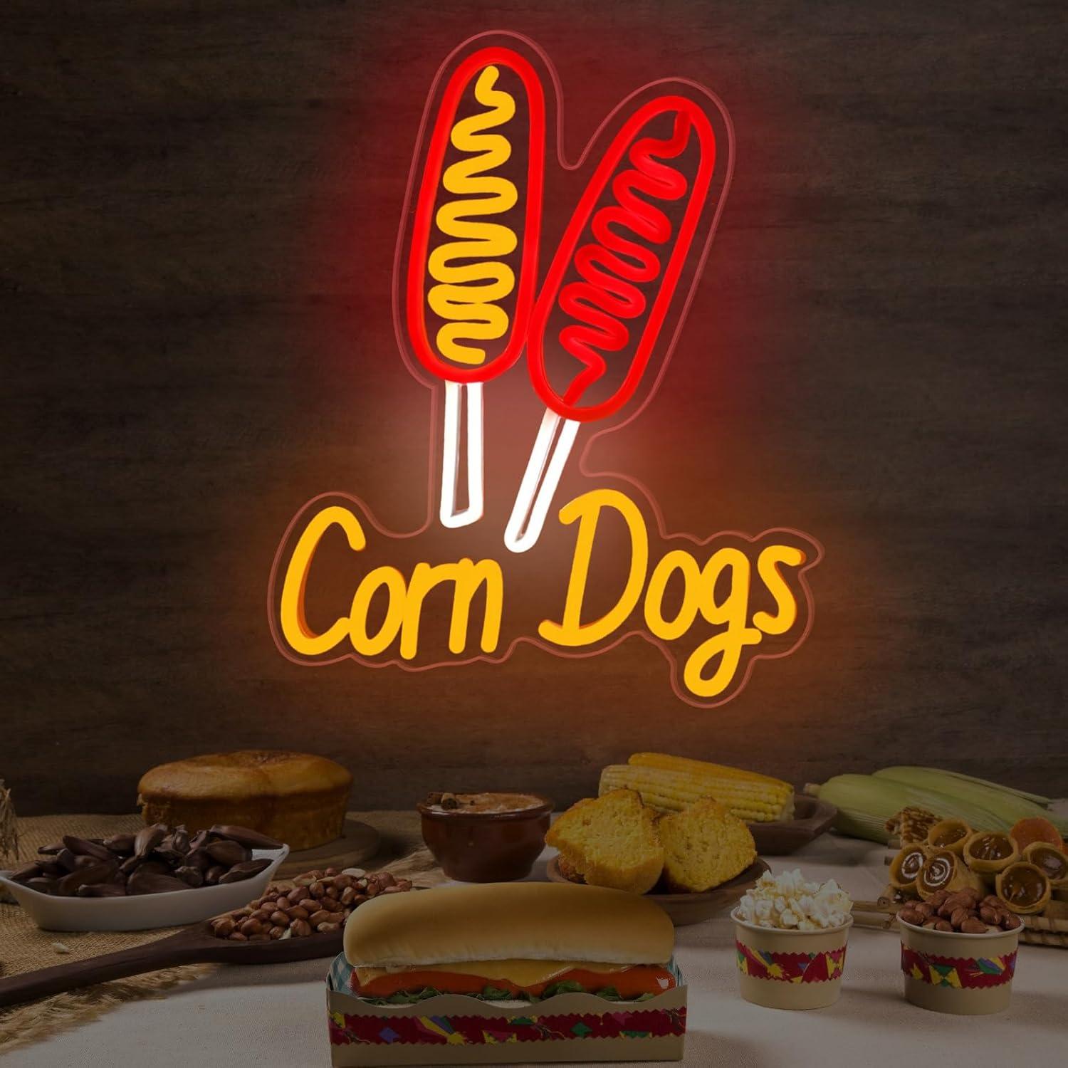 Corn Dog Neon Sign Snack USB D - Restaurant Lighting Decoration reseña y precio