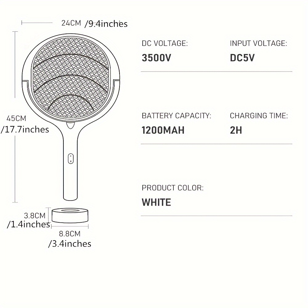 90 Degree Rotatable Mosquito K - Restaurant Lighting Decoration reseña y precio