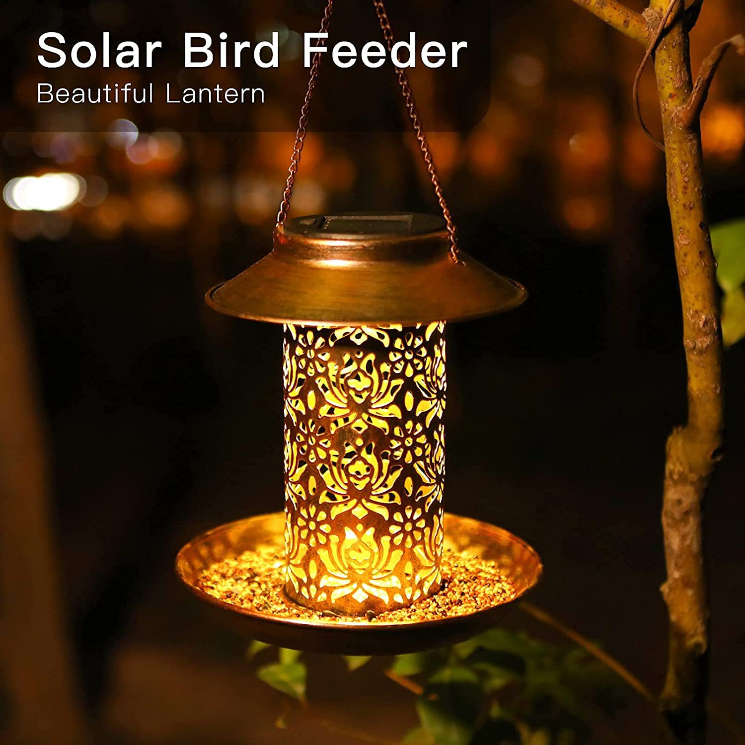 Hanging Bird House Metal Outdo - Outdoor Lighting Decor Ideas reseña y precio