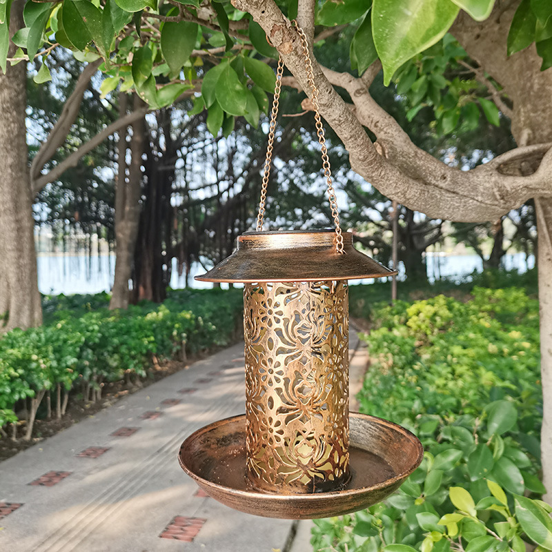 Hanging Bird House Metal Outdo - Outdoor Lighting Decor Ideas reseña y precio