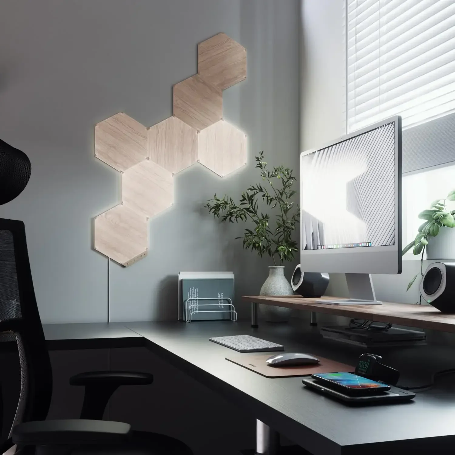 Elements Wood Look Smart Wall  - Elements Lighting Decor reseña y precio