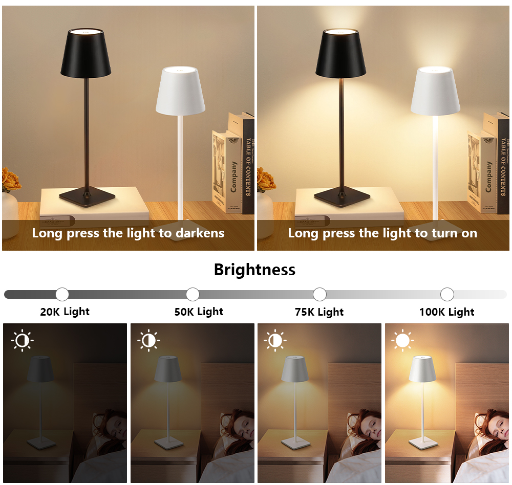 LED Rechargeable Desk Light Wi - Decor Lighting Lamps reseña y precio