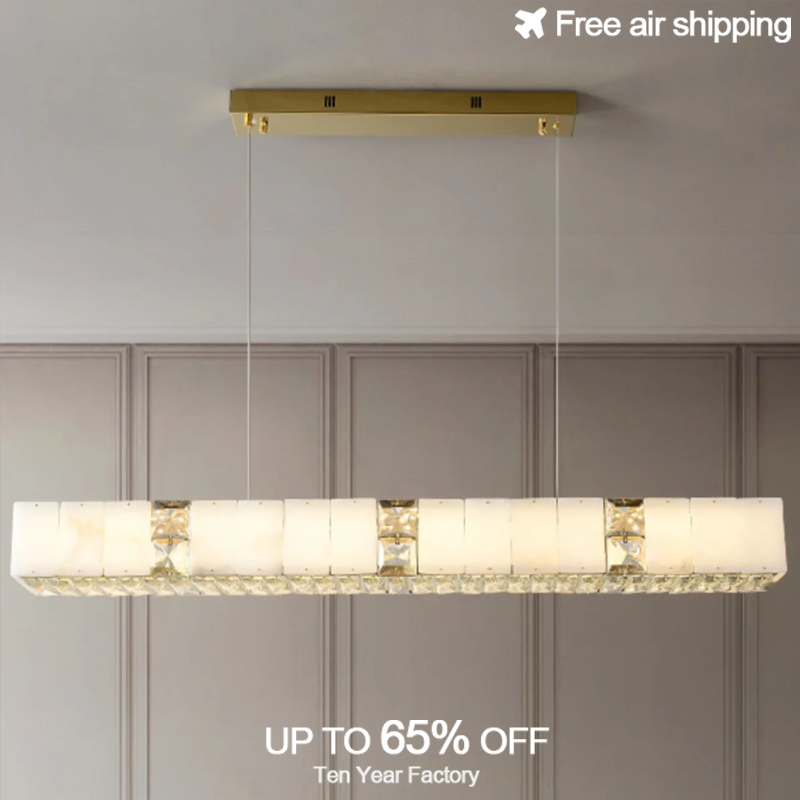 Gold Black Modern LED Chandeli - Elements Lighting Decor reseña y precio