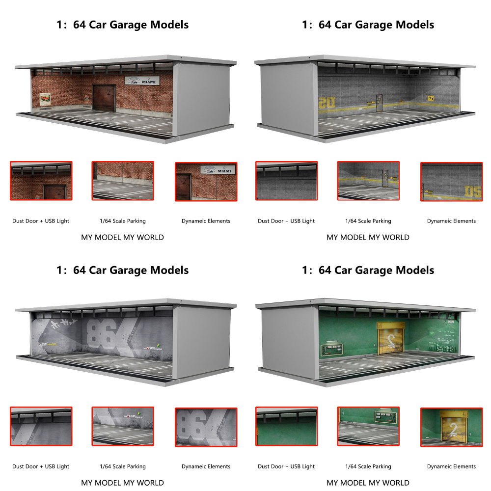 More Art 1/64 Car Garage Diora - Lighting Decor And More reseña y precio