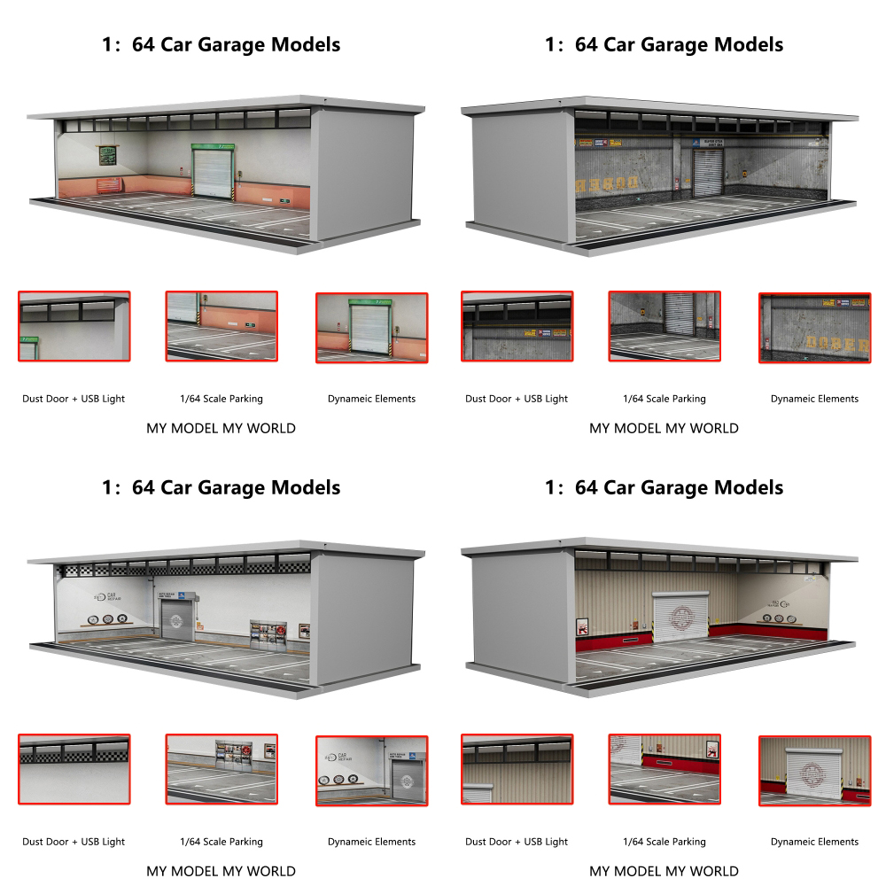 More Art 1/64 Car Garage Diora - Lighting Decor And More reseña y precio